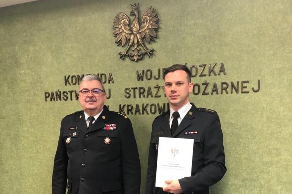 Krośnianin Naczelnikiem Ośrodka Szkolenia Komendy Wojewódzkiej Państwowej Straży Pożarnej w Krakowie