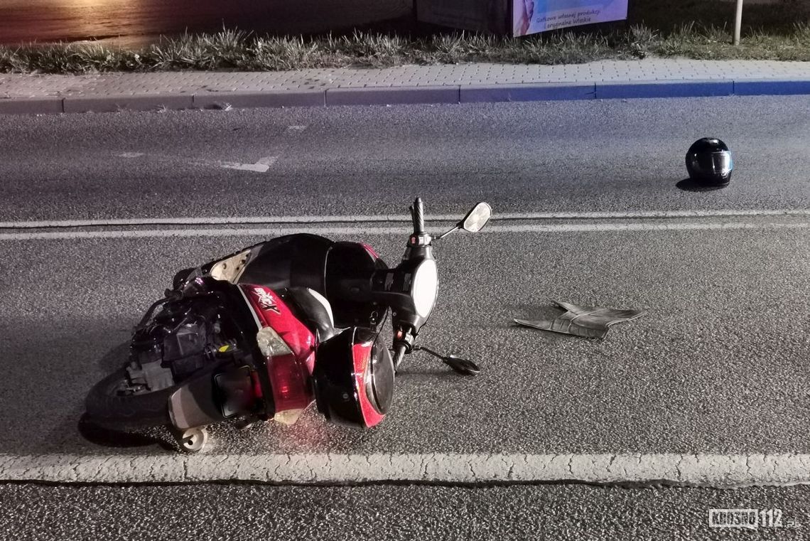 ? Krosno: 57-latek wymusił pierwszeństwo na motorowerzyście