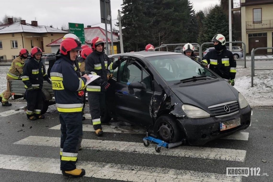 ? Krosno/DK28: Mercedesem najechał na tył mini coopera