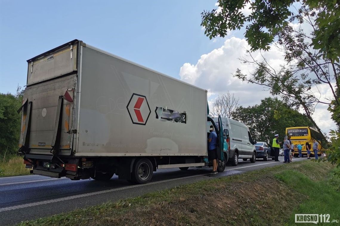 ? Krosno/DK28 Zderzenie czterech pojazdów na Bieszczadzkiej