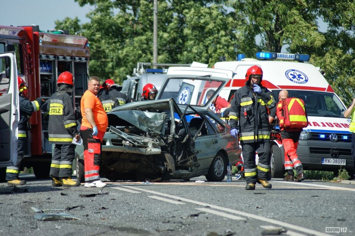 KROSNO: Dramatyczny wypadek na DK28.