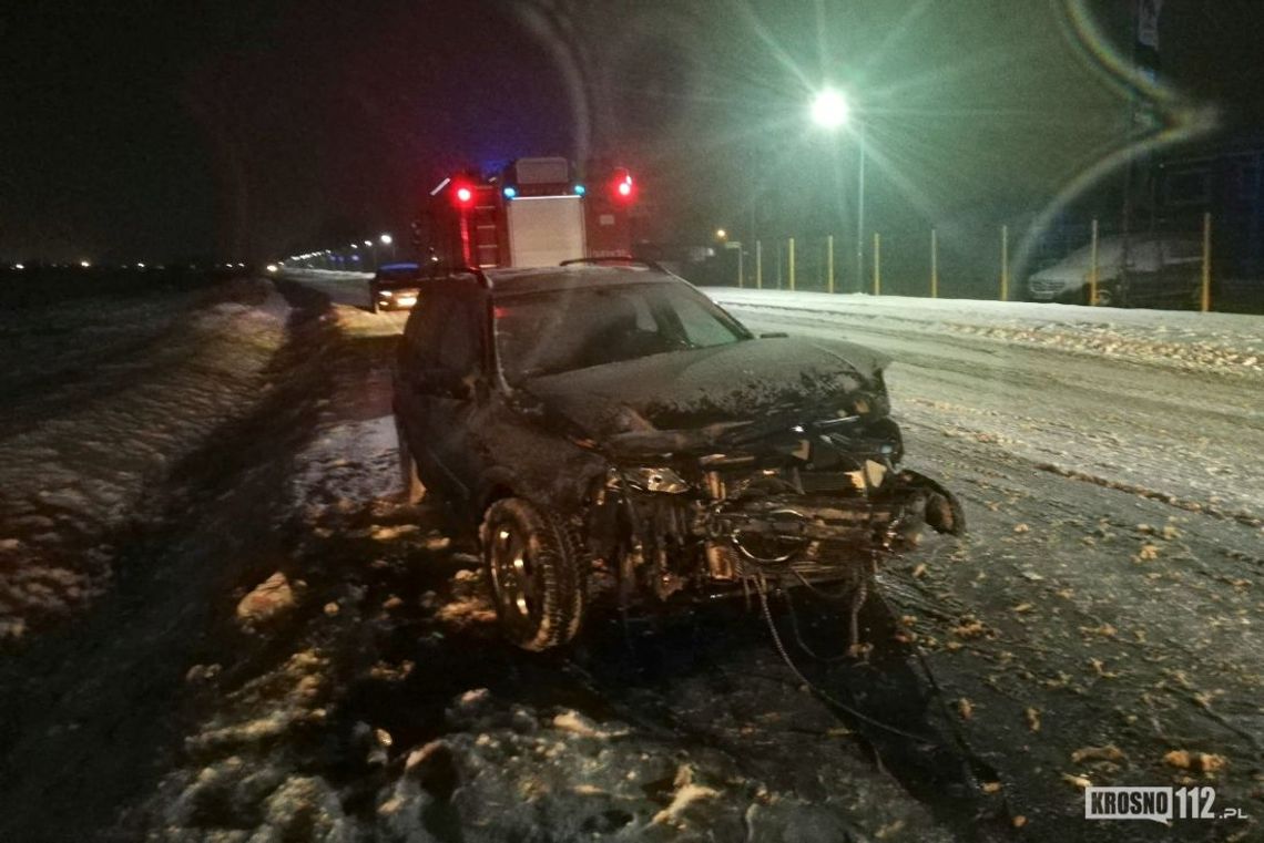 KROSNO: Dwie osoby ranne. W ich auto wjechał pijany kierowca