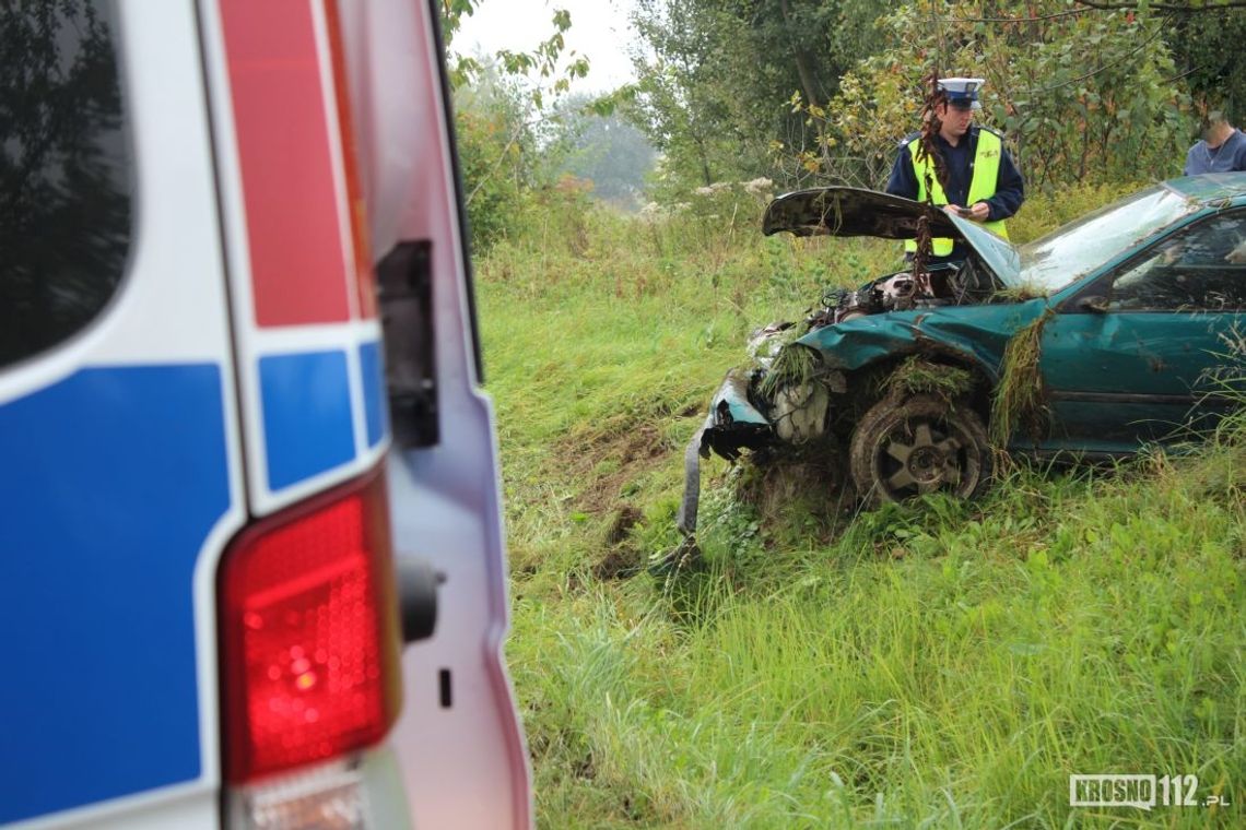 KROSNO: Honda i Fiat poza jezdnią. Kolizja na Sikorskiego
