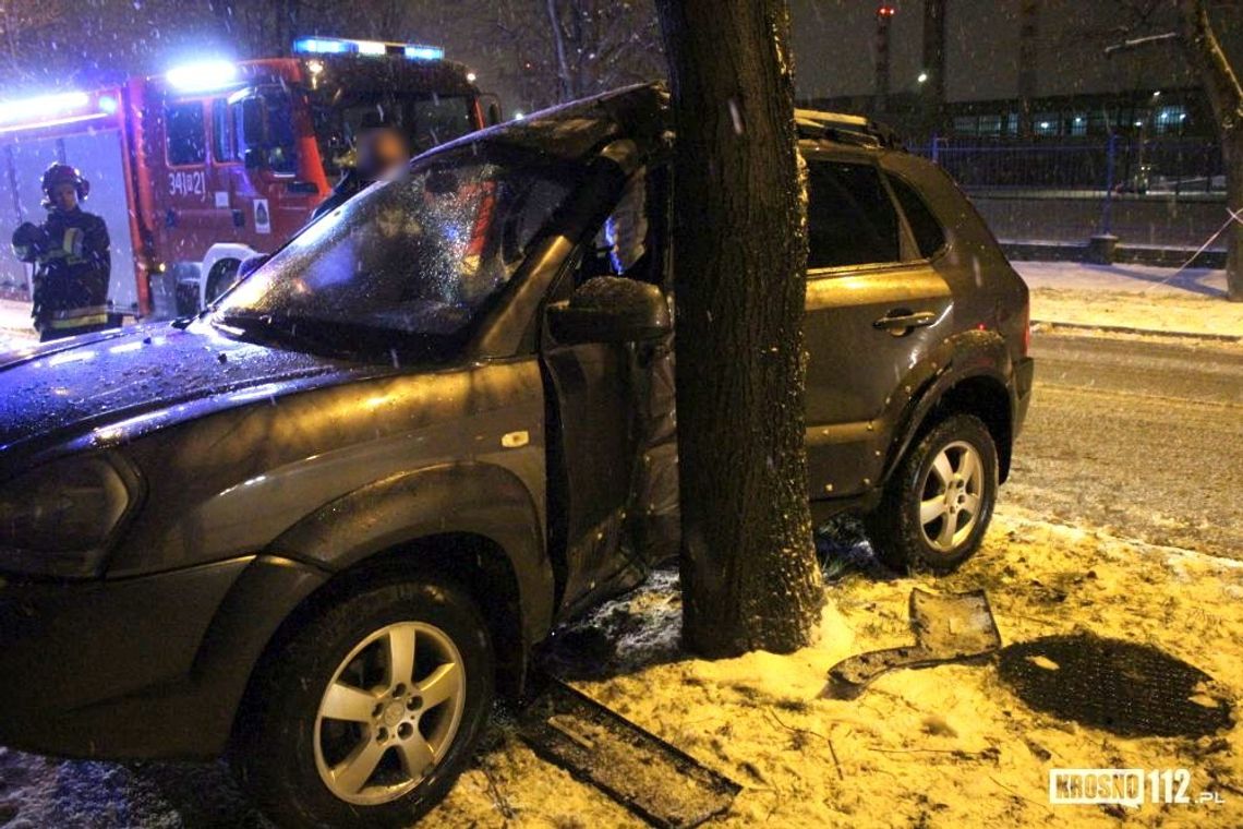 KROSNO i okolice: Marznący deszcz i seria kolizji na drogach