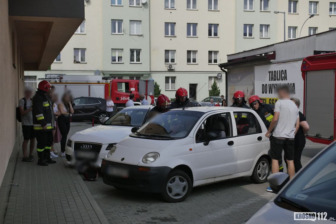 KROSNO: Kolizja audi i matiza na Kolejowej