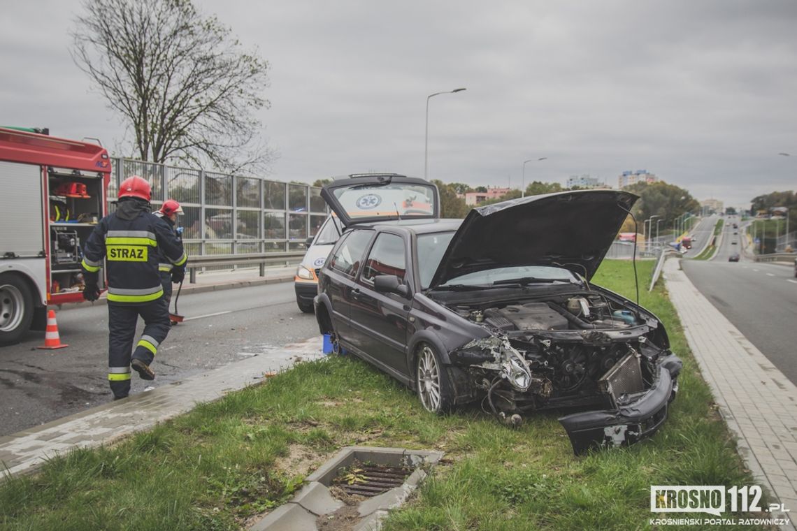 KROSNO: Kolizja Golfa z samochodem dostawczym Iveco