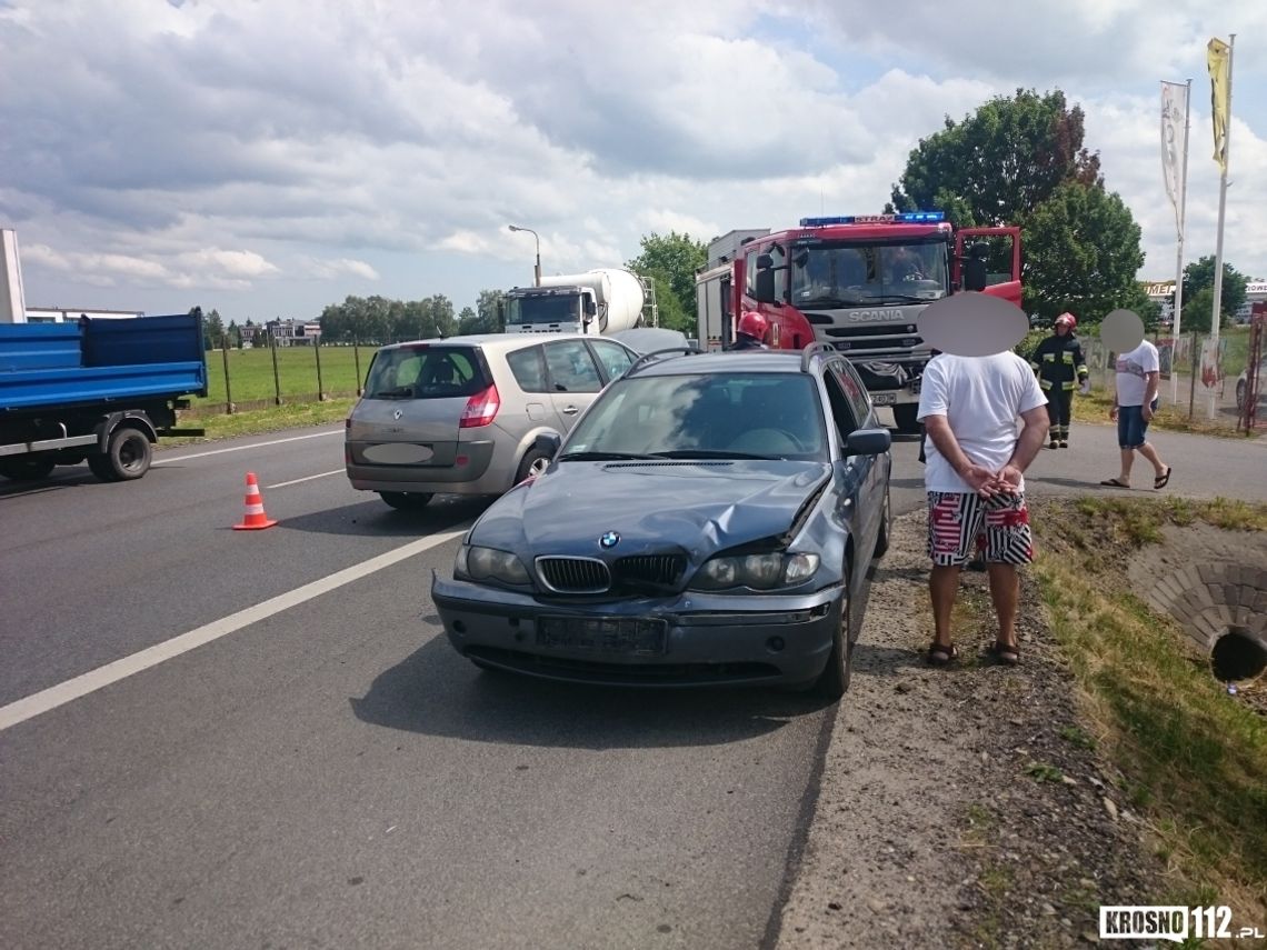 Krosno: Kolizja kilku samochodów na obwodnicy