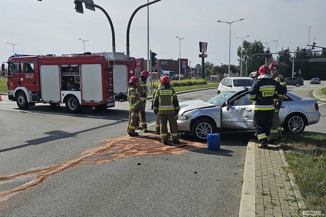 Krosno. Kolizja Skody i Audi na ul. Bieszczadzkiej