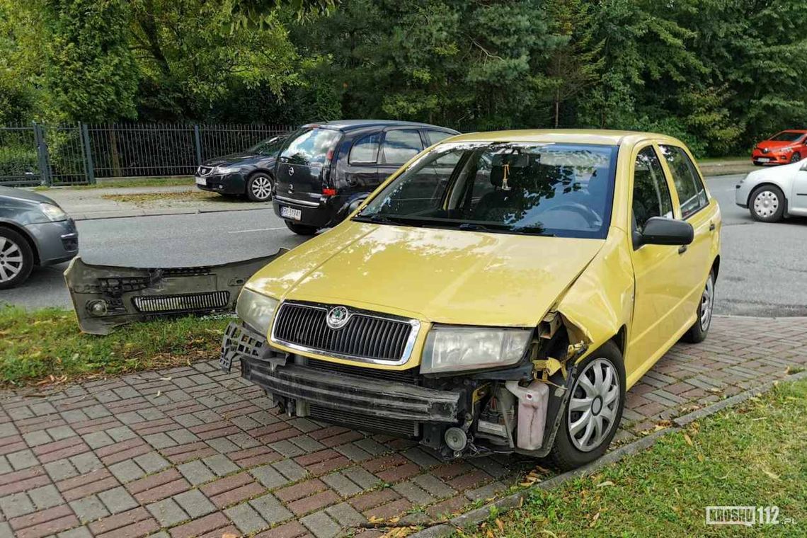 Krosno. Kolizja Skody i Audi na ul. Bursaki