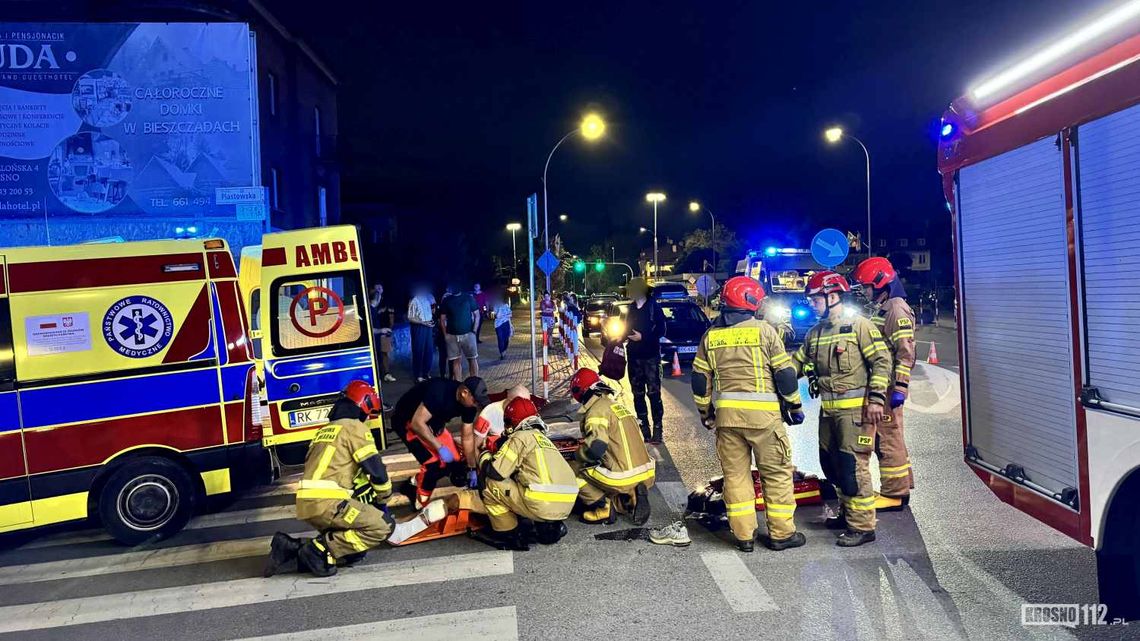 Krosno. Motocyklista poważnie ranny w wypadku