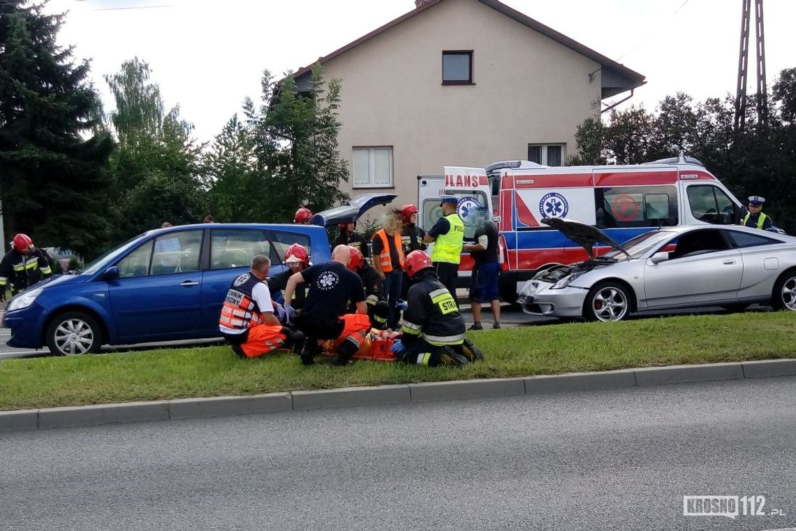 KROSNO: Najechanie na siebie pojazdów