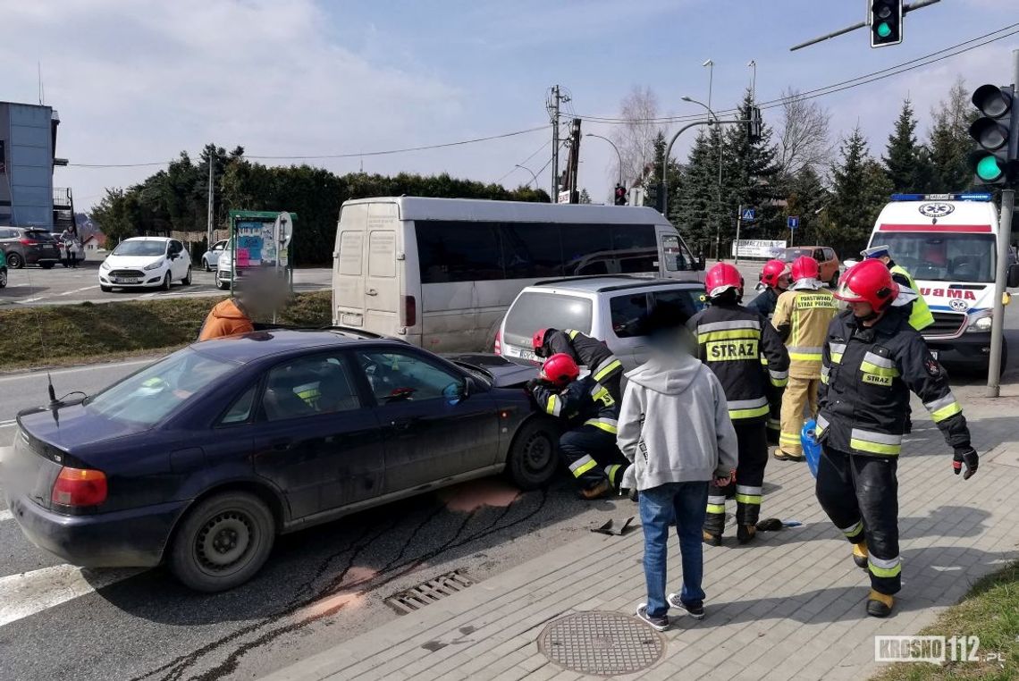 KROSNO: Najechanie na tył na ulicy Bieszczadzkiej