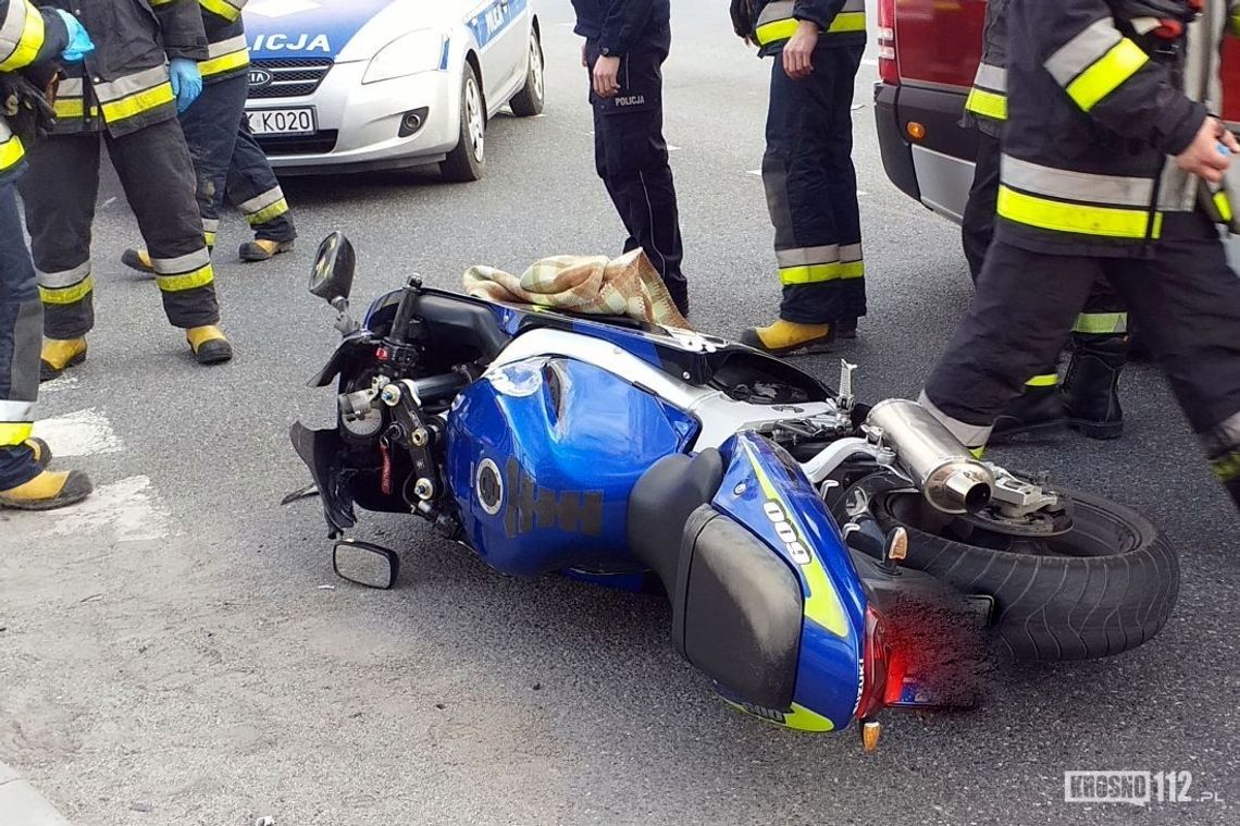 KROSNO: Pierwszy wypadek z udziałem motocykla w tym roku