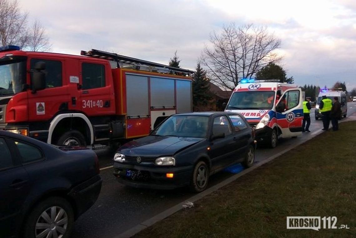 KROSNO: Poranne zderzenie dwóch Volkswagenów
