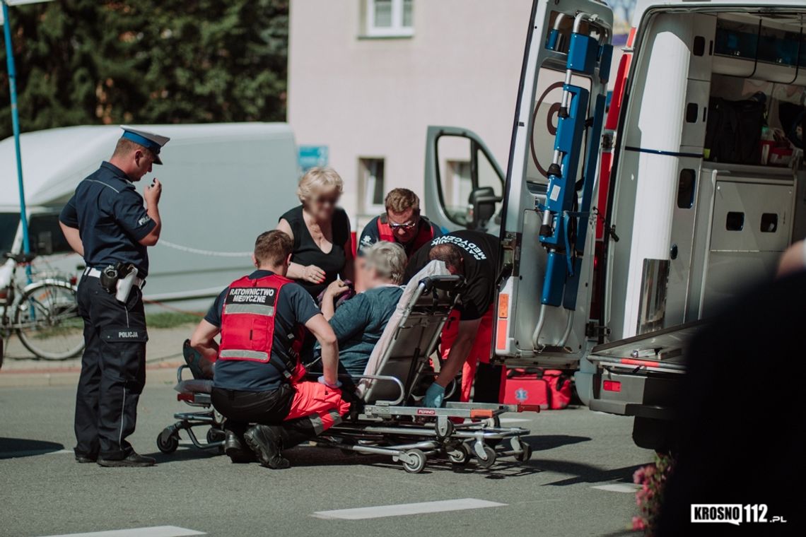KROSNO: Potrącenie 73-letniej rowerzystki w centrum miasta