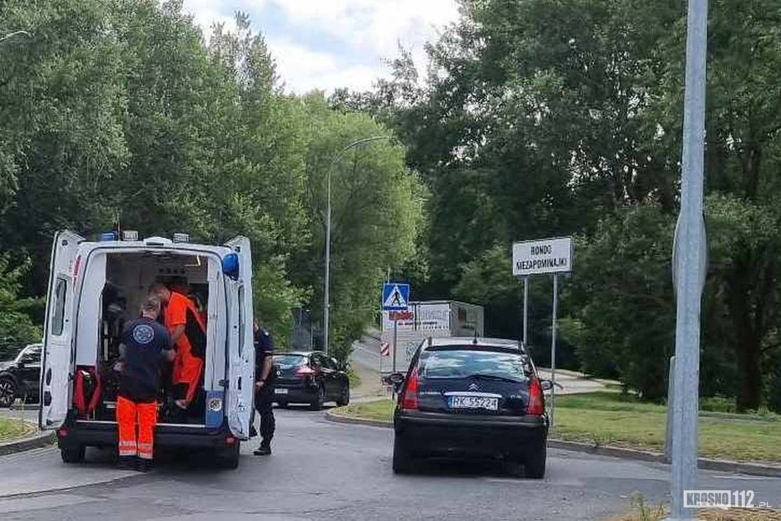 Krosno. Potrącenie przed Rondem Niezapominajki