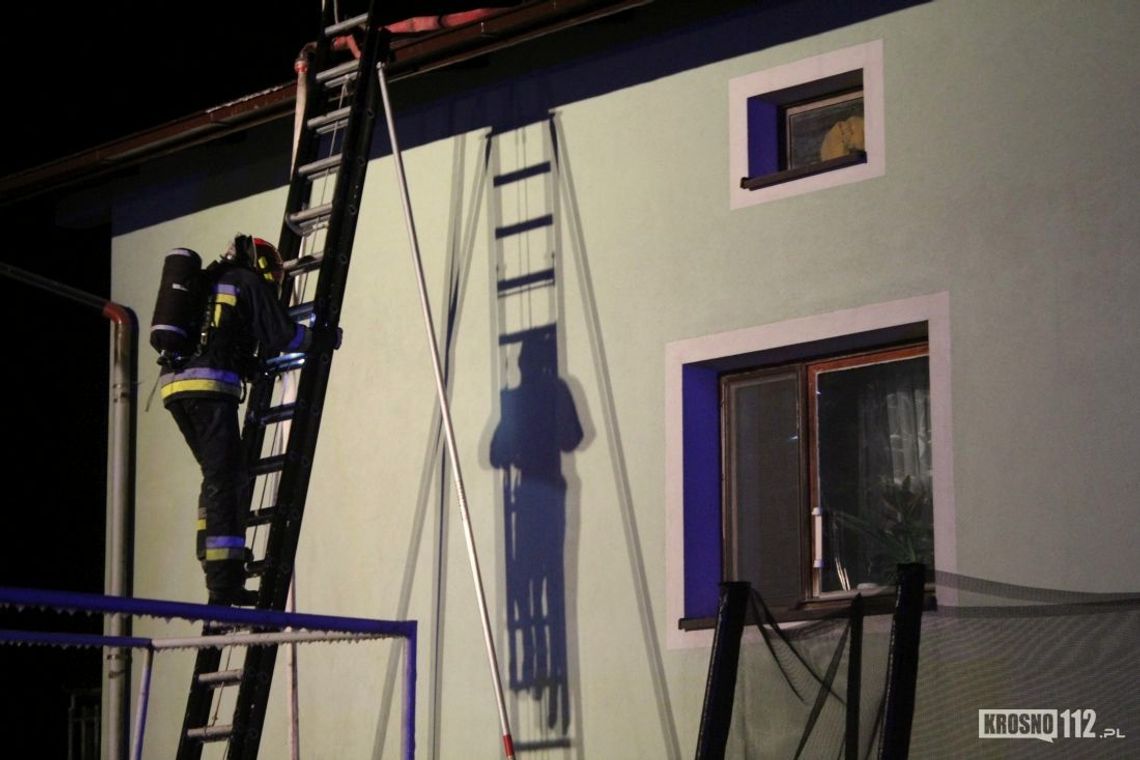 KROSNO: Pożar domu przy ul. Suchodolskiej
