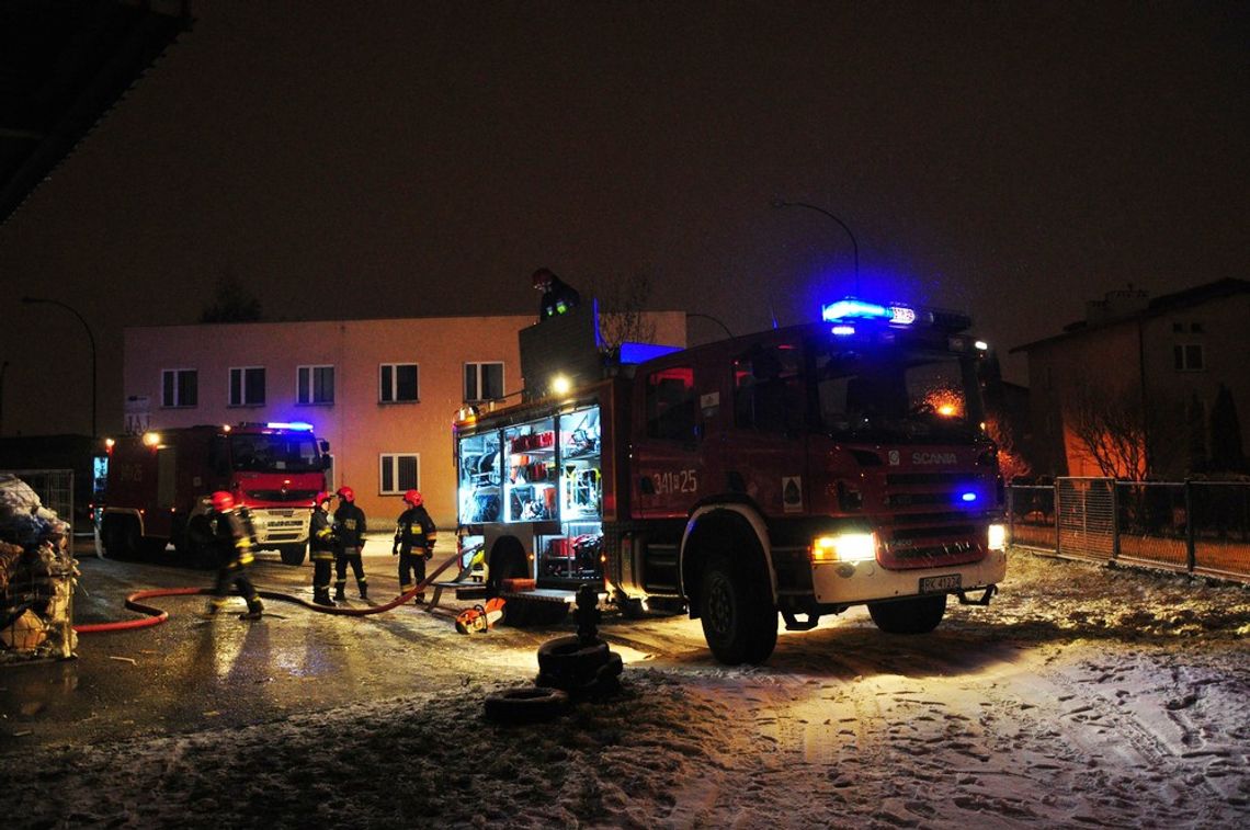 Krosno: Pożar w hali produkcyjnej