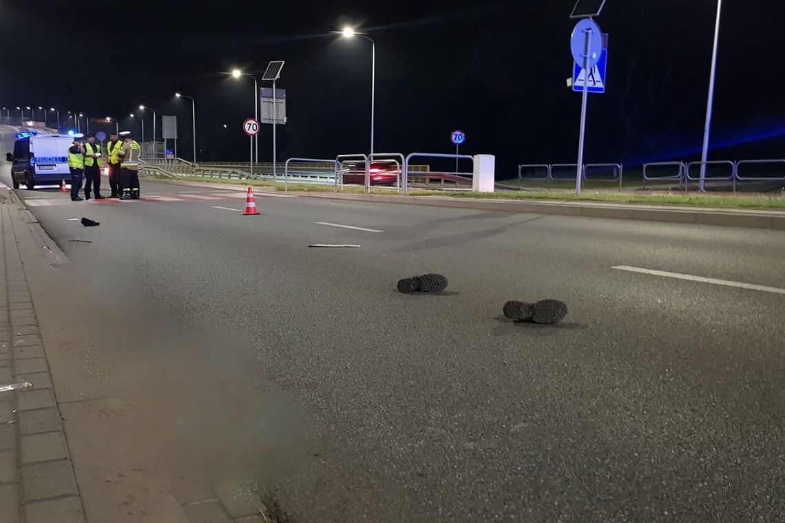 KROSNO: Śmiertelne potrącenie mężczyzny na DK28