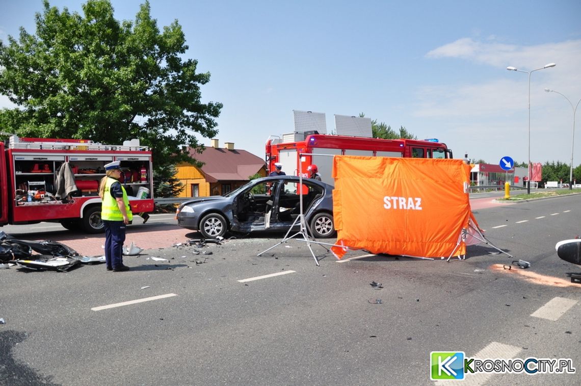 Krosno: Śmiertelne potrącenie motocyklisty