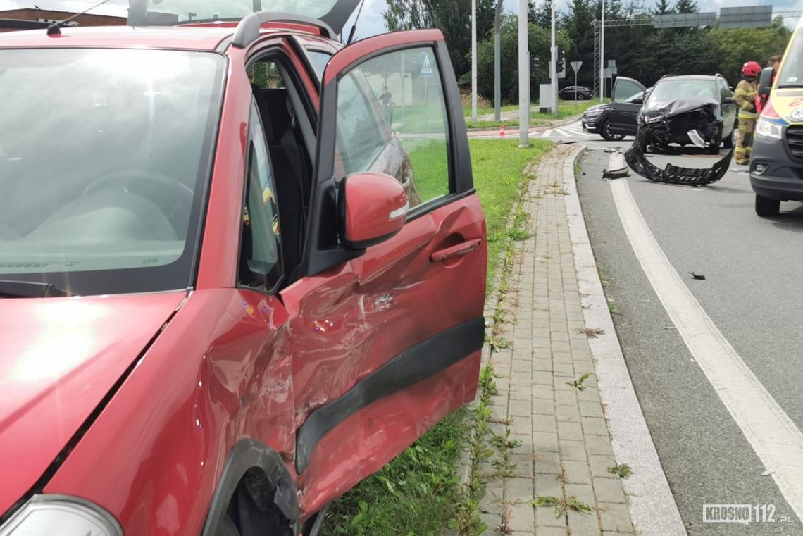 Krosno. Wjechała na czerwonym na skrzyżowanie