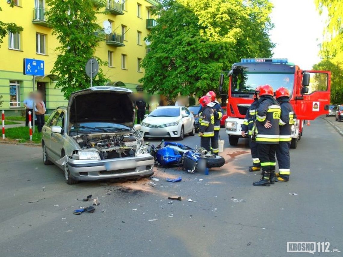 Krosno: Wymusiła pierwszeństwo na motocykliście?