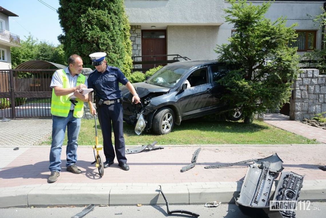 Krosno: Wypadek dwóch samochodów na Okrzei