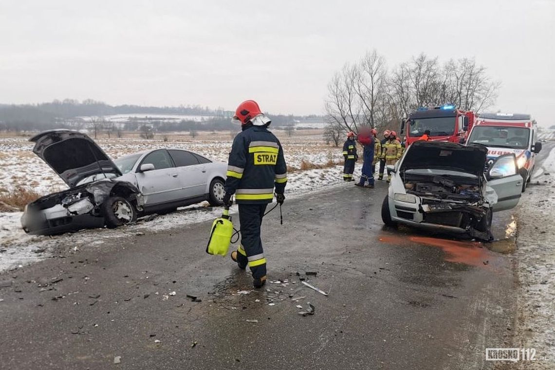 ? Krosno. Zderzenie dwóch osobówek na Białobrzeskiej