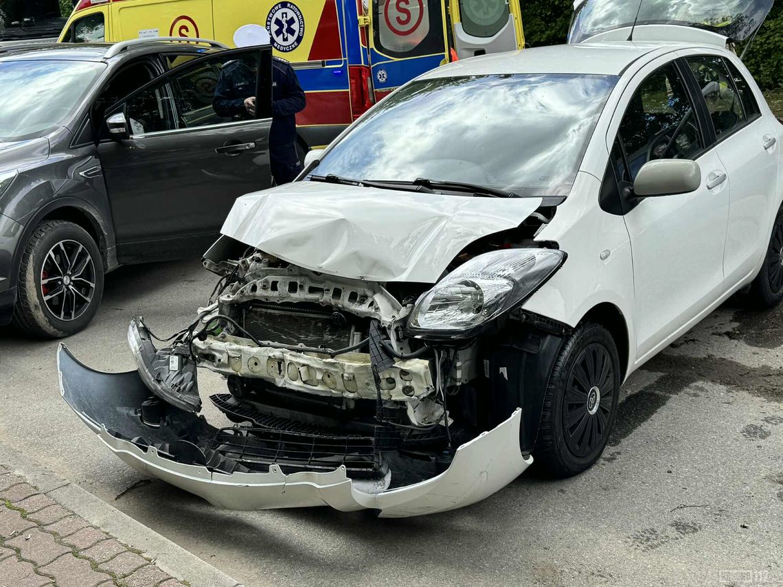 Krosno. Zderzenie kilku samochodów na ul. Wyszyńskiego