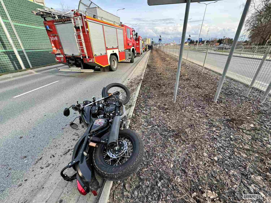 Krosno. Zderzenie motocyklisty z osobówką [AKTUALIZACJA]