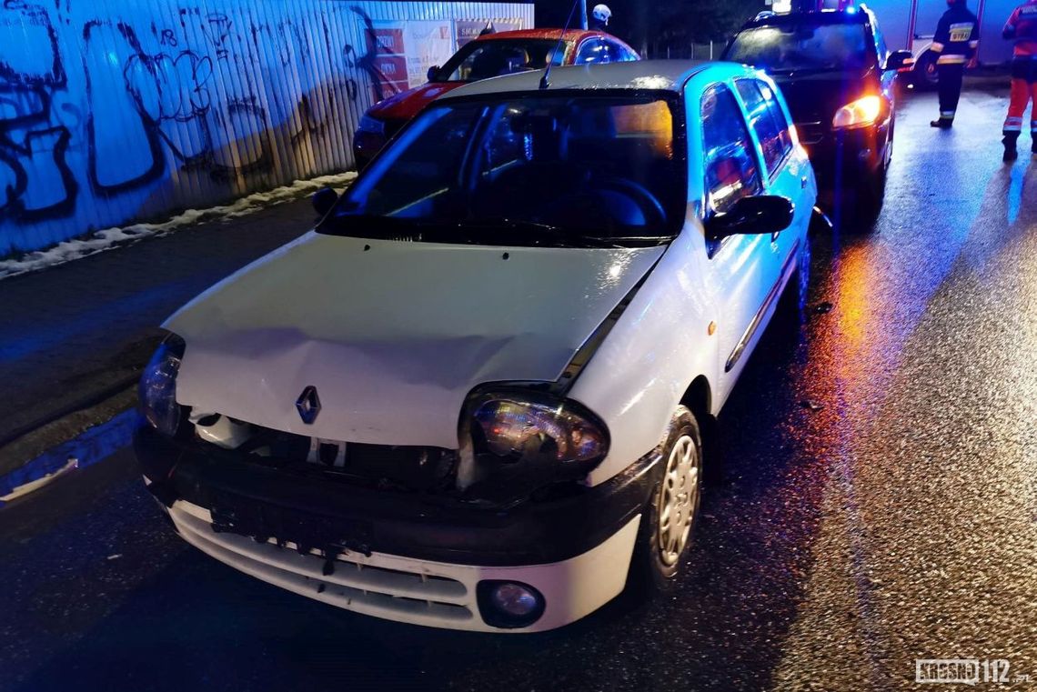 Krosno. Zderzenie toyoty, renault i audi na Krakowskiej