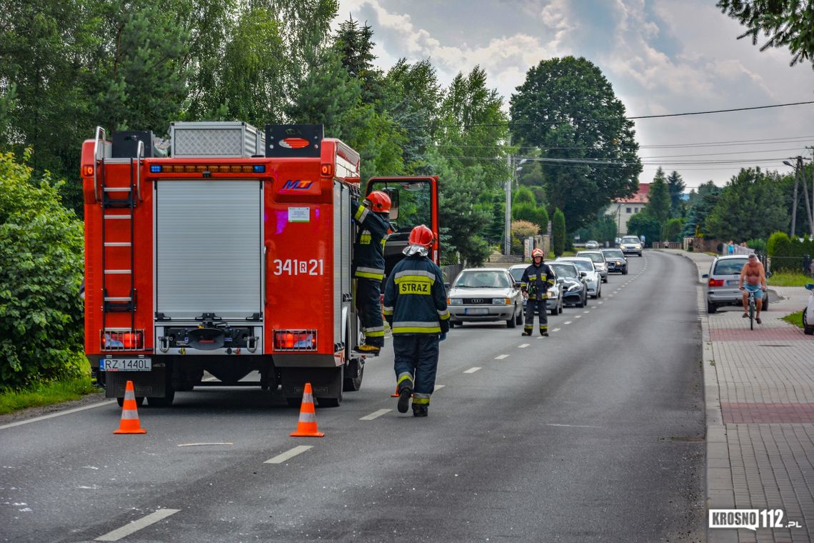 KROSNO: Zderzenie trzech pojazdów na ulicy Zręcińskiej