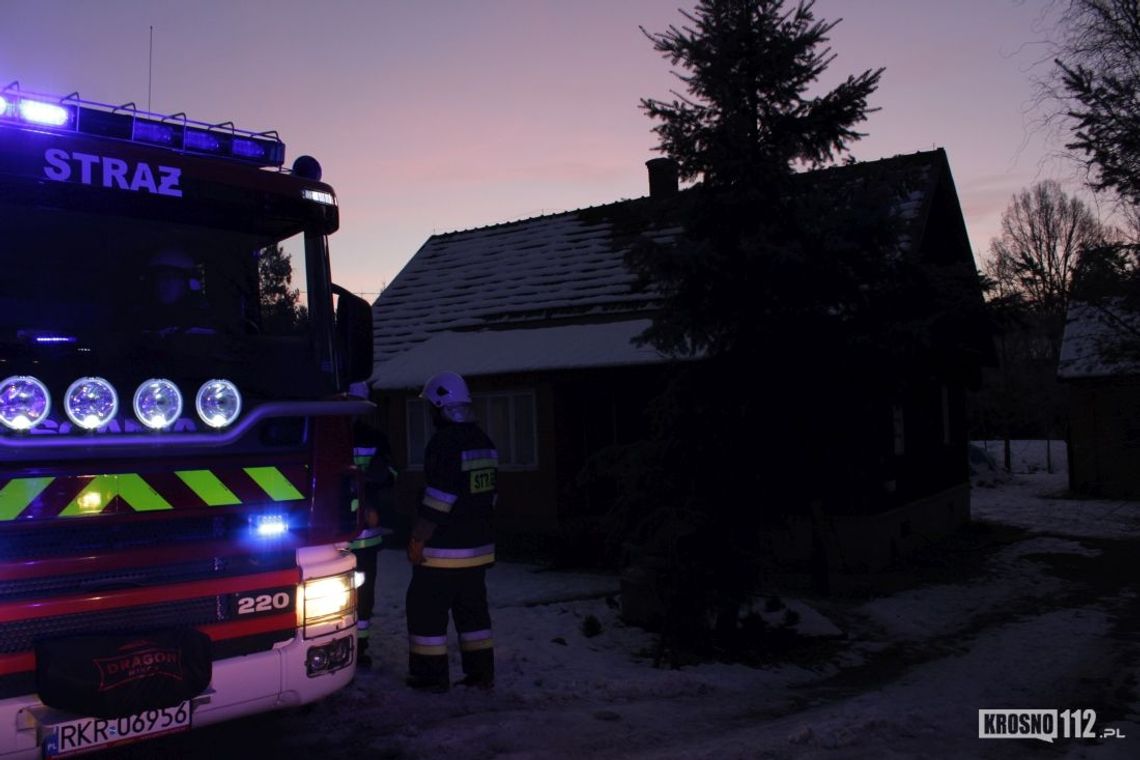 ŁĄCZKI JAGIELLOŃSKIE: Pożar w drewnianym budynku