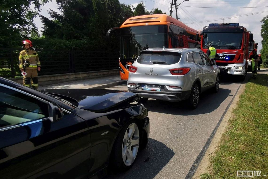 Łężany. Bmw najechało na tył renault