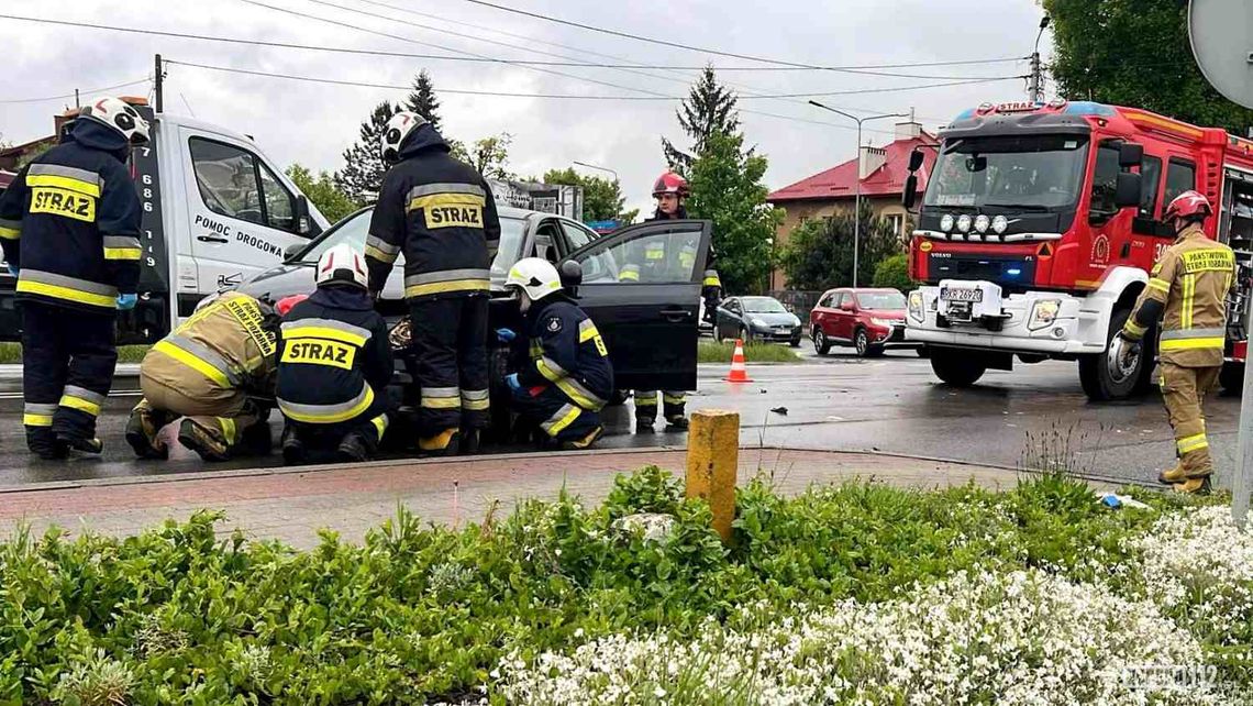 Łężany. Zderzenie samochodów na skrzyżowaniu DK19