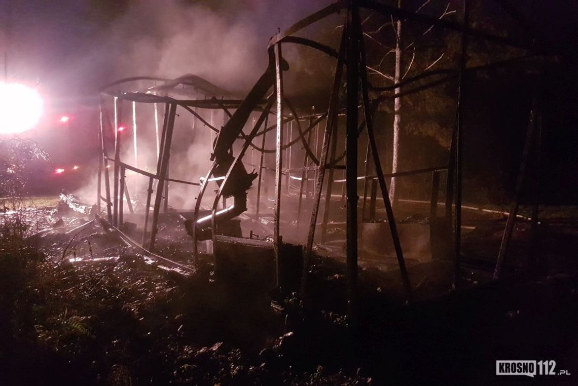 LIPOWIEC: Niebezpieczny pożar altany