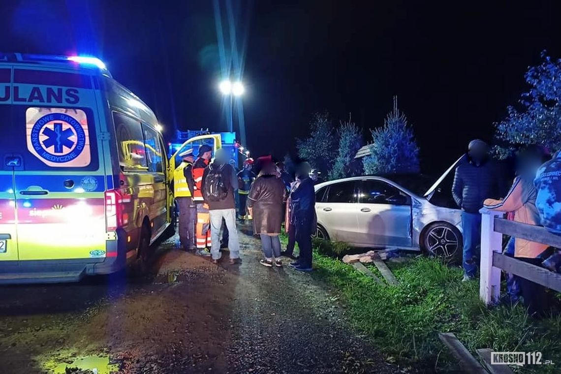 ? Lipowiec. Samochodem wjechał w betonowy słupek ogrodzenia /AKTUALIZACJA