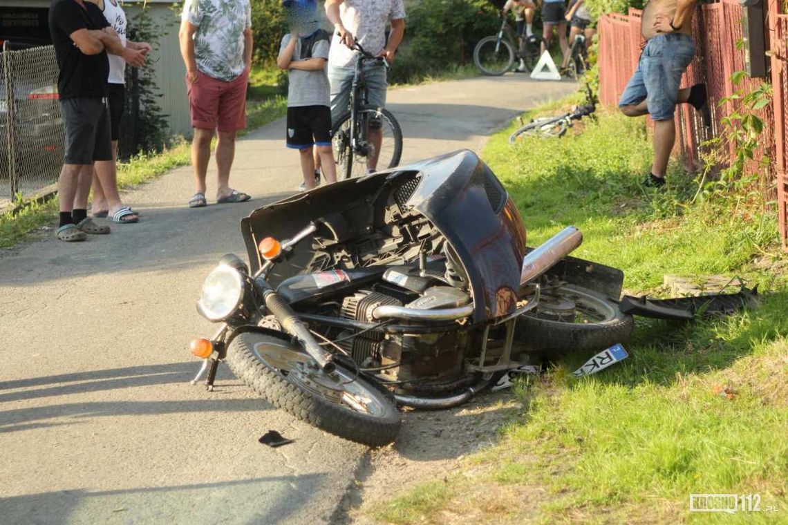 Lubatowa. Motocyklista ranny po zderzeniu z samochodem