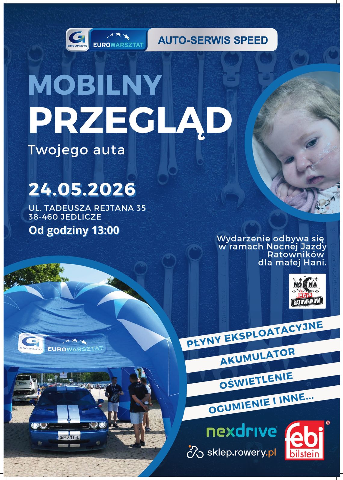 Mechanicy dla Hani. Mobilny serwis podczas Nocnej Jazdy Ratowników