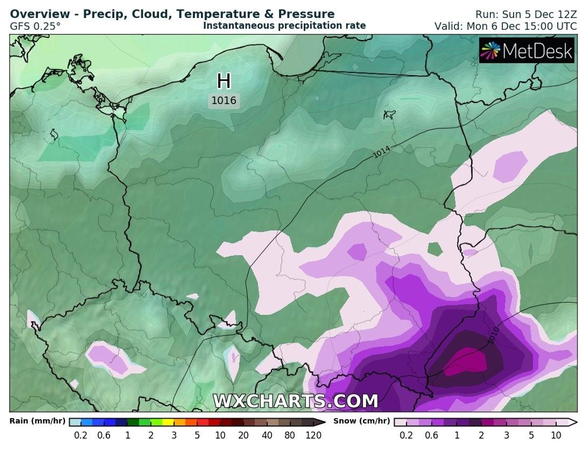 Meteo-Krosno: Opady śniegu do wtorku