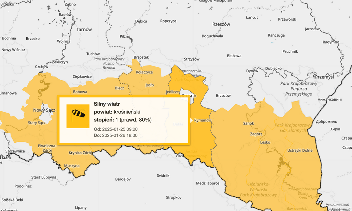 Meteo Krosno ostrzega. Przez najbliższe kilka dni będzie bardzo wietrznie