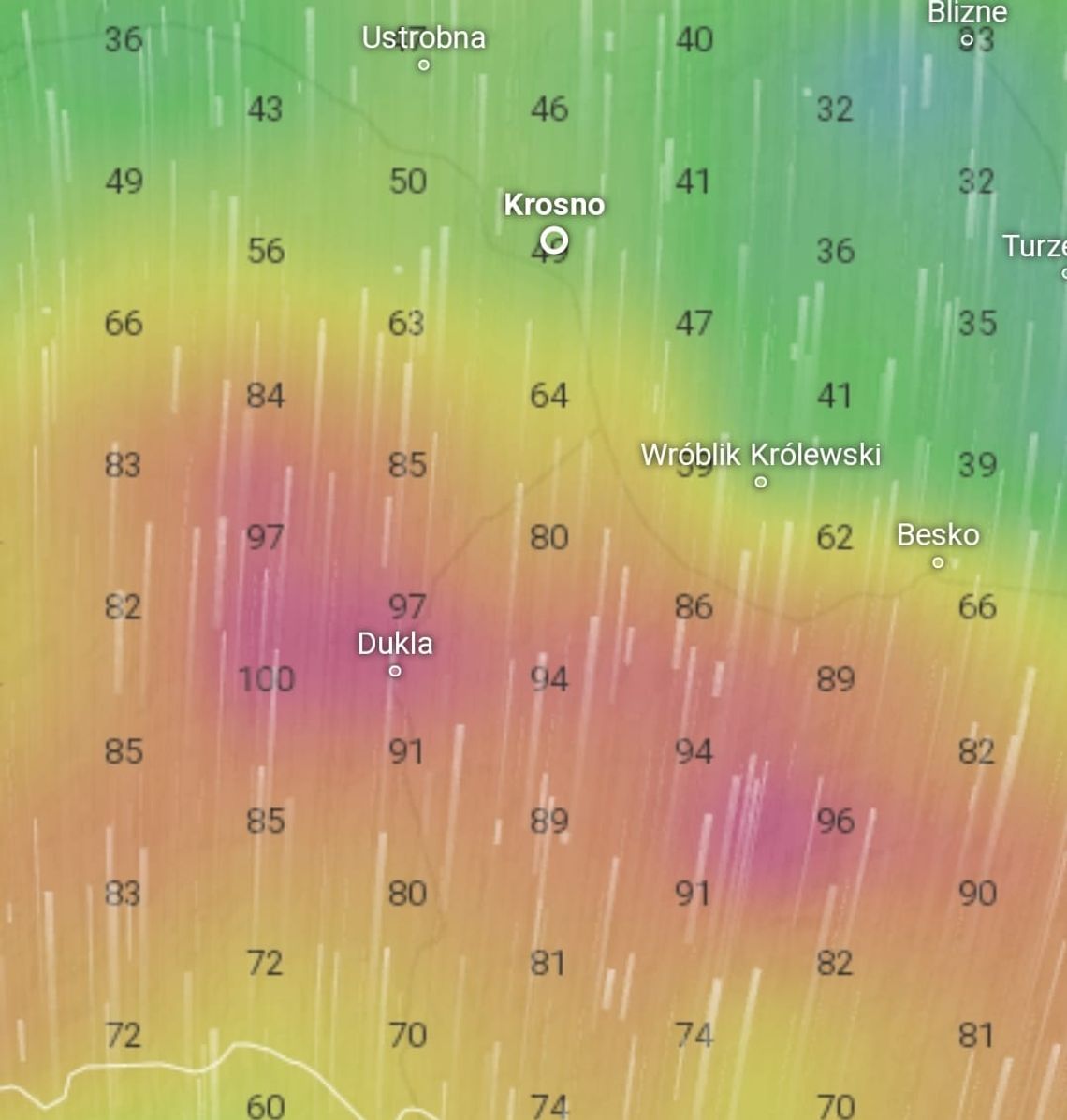 Meteo Krosno ostrzega: silny wiatr, zawieje i zamiecie śnieżne