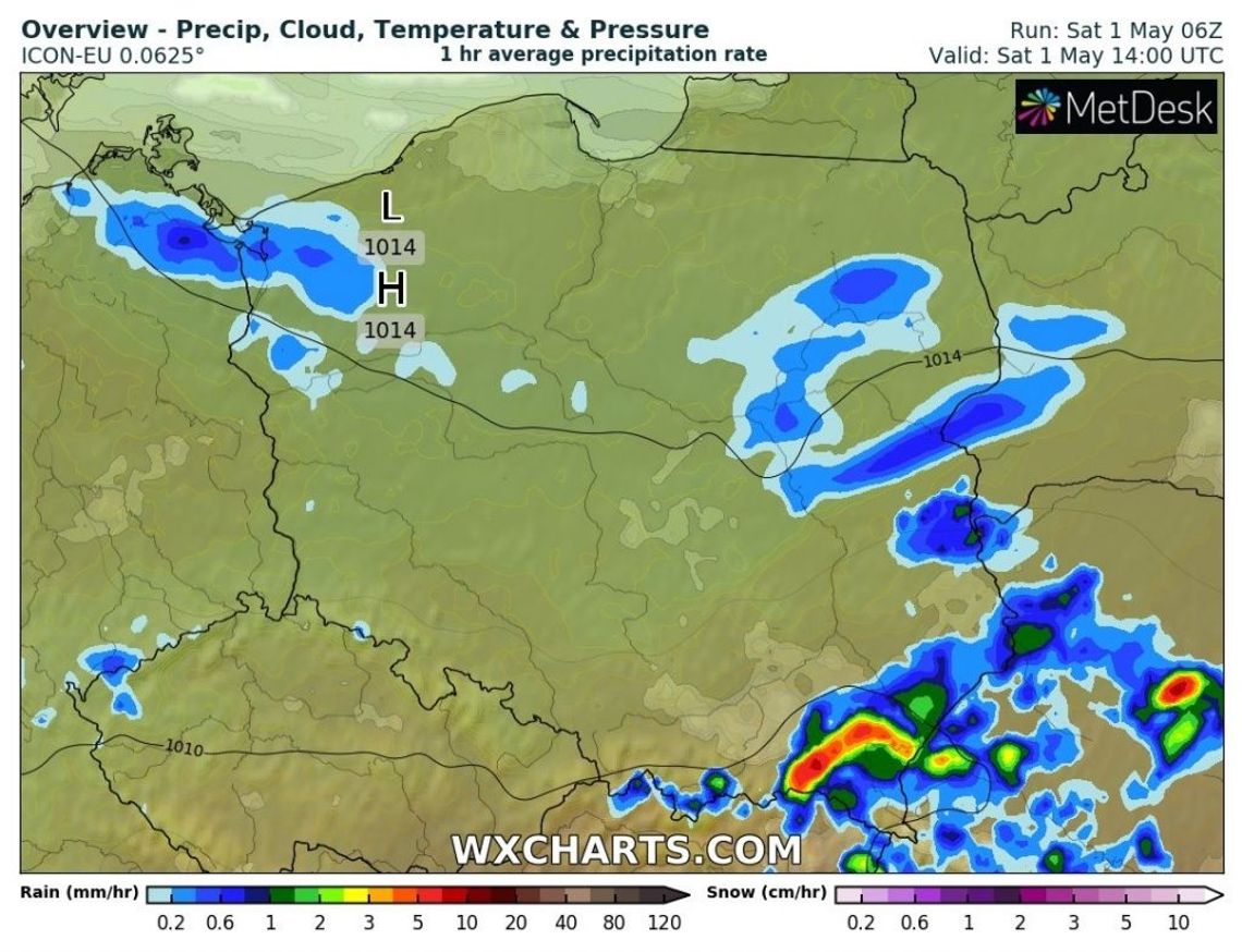 Meteo Krosno: W sobotę burze i obfite opady deszczu. Możliwe podtopienia