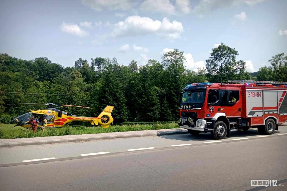 Mężczyzna spadł z dachu budynku w Króliku Polskim