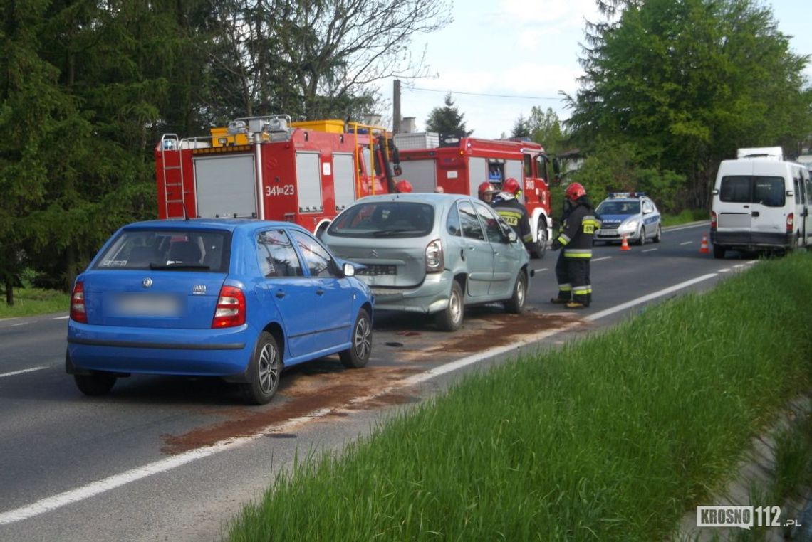 MIEJSCE PIASTOWE: Zderzenie trzech samochodów