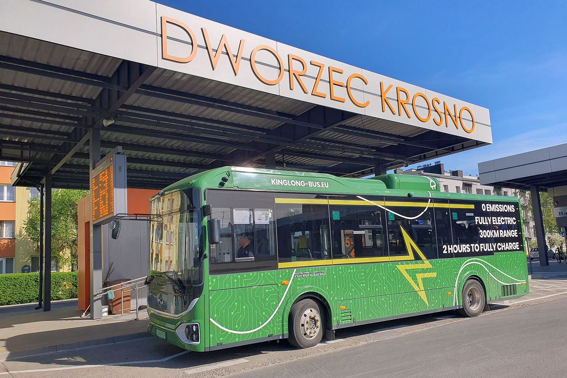 Miejska Komunikacja Samochodowa w Krośnie testowała chiński autobus elektryczny