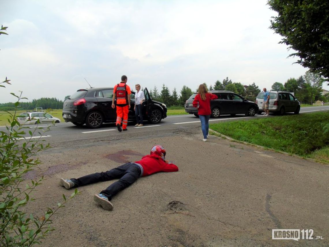 Moderówka: Symulowany wypadek. Sprawdzano reakcję kierowców