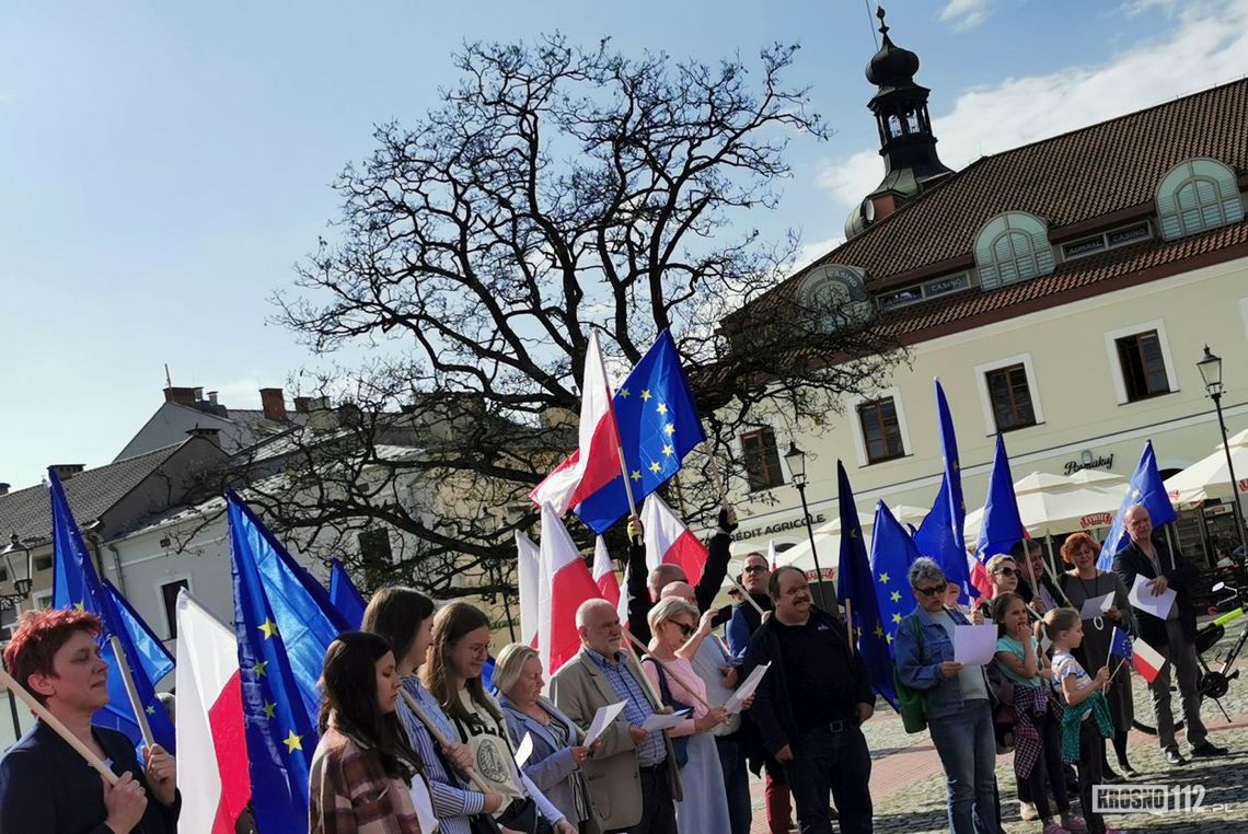 Na krośnieńskim rynku świętowano Dzień Europy i obecność w Unii Europejskiej