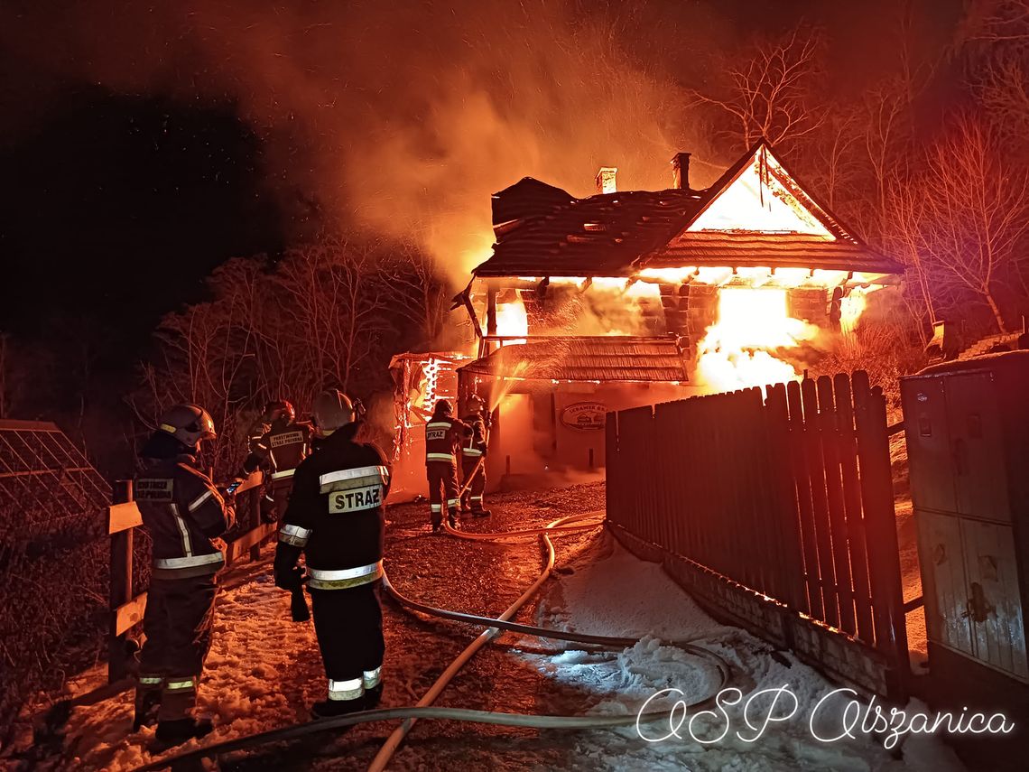 Nad Soliną spaliły się dwa drewniane domki wypoczynkowe