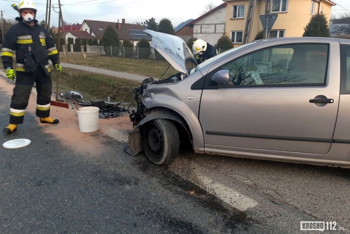 NADOLE: Zderzenie osobówki z ciężarówką